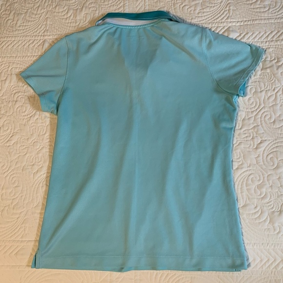 Vineyard vines medium women’s blue teal polo tshirt tee short sleeve - Picture 5 of 5